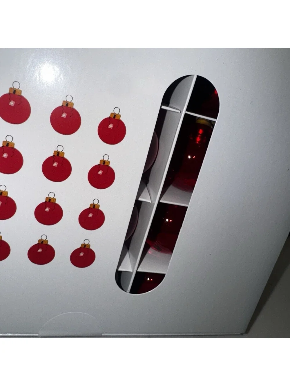 IKEA of Sweden VINTERFINT Red Glass Christmas Tree Ornaments 1.5” Set of 20 New!